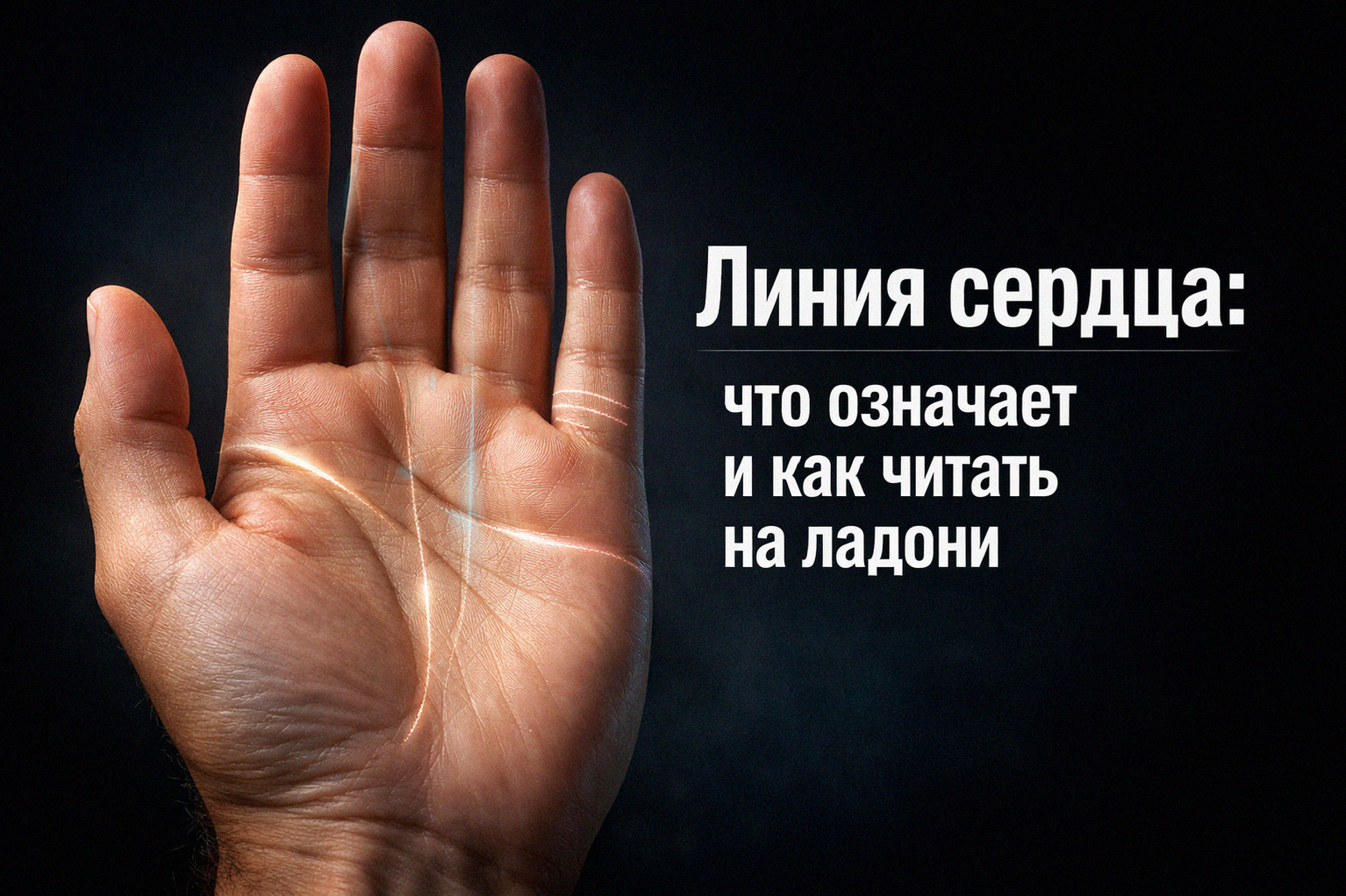 Линия сердца на ладони и ее значение