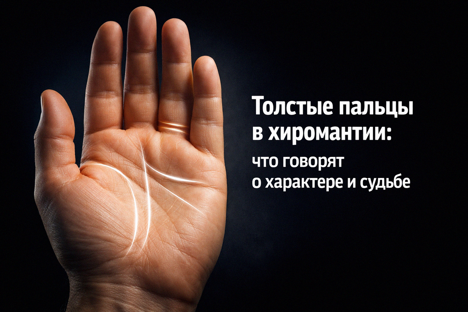Толстые пальцы и хиромантия
