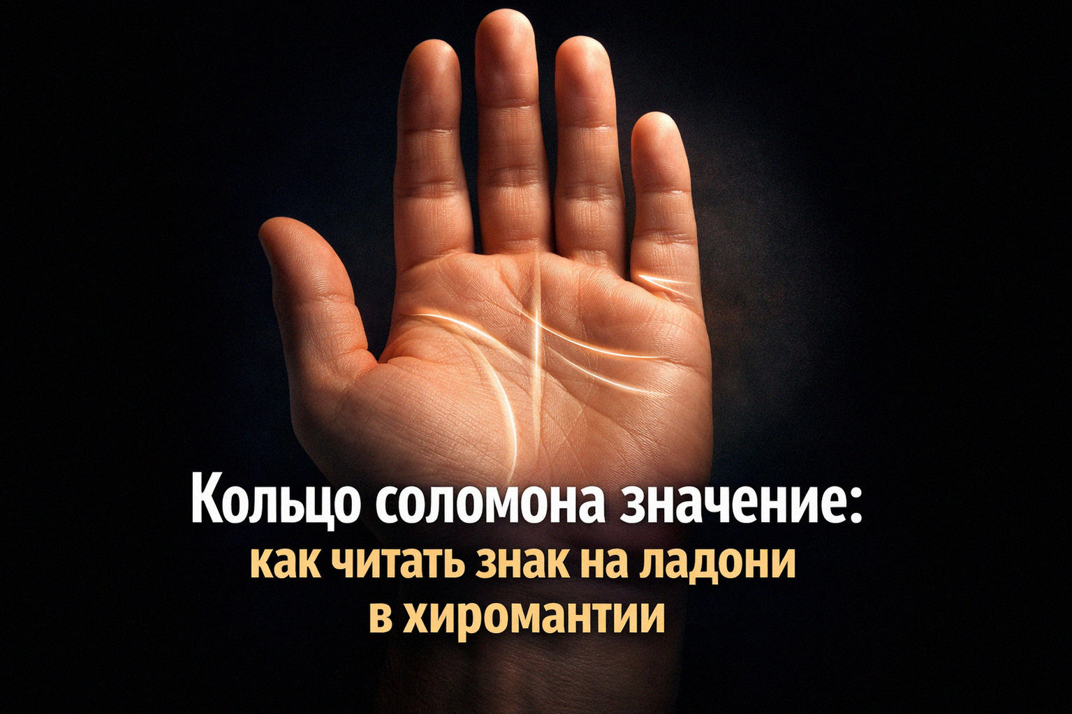 Кольцо Соломона и его значение в хиромантии