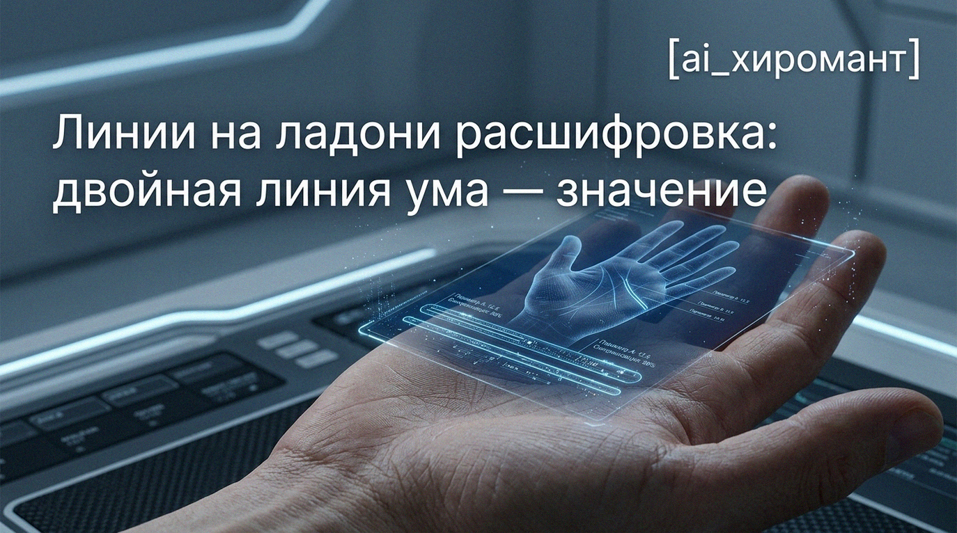 Двойная линия ума на ладони и её значение